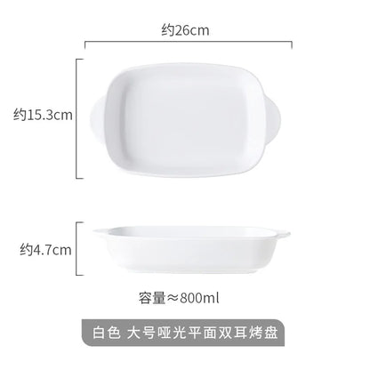Bread Pan for Baking Tools and Accessories Oven Tray Kitchen Utensil Porcelain Dishes Cooking Utensils Bakeware Ceramic Pans Bar