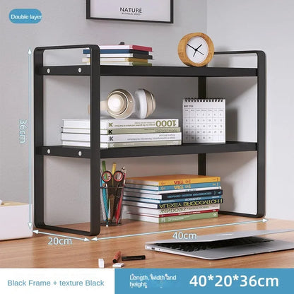 Shelf Desktop Storage  Bookshelf Student Document Shelf  Computer Racks Tiered Cabinet Office Accessories Stationery Holder