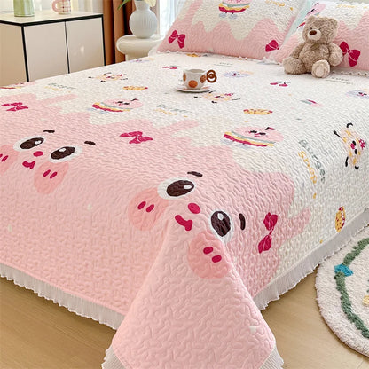 Thicken Bed Cover Floral Style Bedspread Home Bed Linen Double Bedspreads Adults Kids Room Bedsheet cubrecama (No Pillowcase)