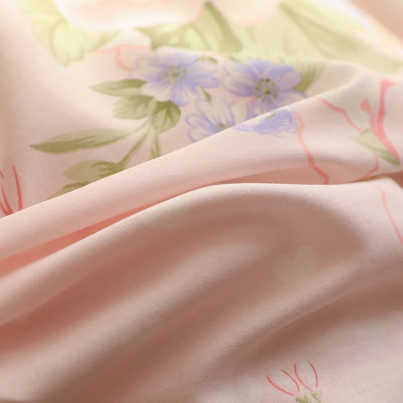 1pc Pure Cotton Duvet Cover Ruffles Quilt Cover Queen Size Comforter Cover Skin-friendly Bedding funda nordica (No Pillowcase)