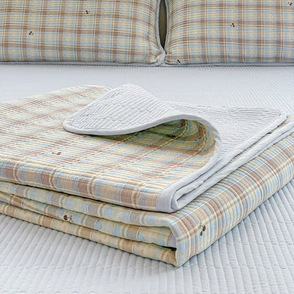 Floral Printed Bedspread for Beds Quilted Thick Blanket Bed Single/Double/Queen Bed Cover sabanas matrimoniales (No Pillowcase)