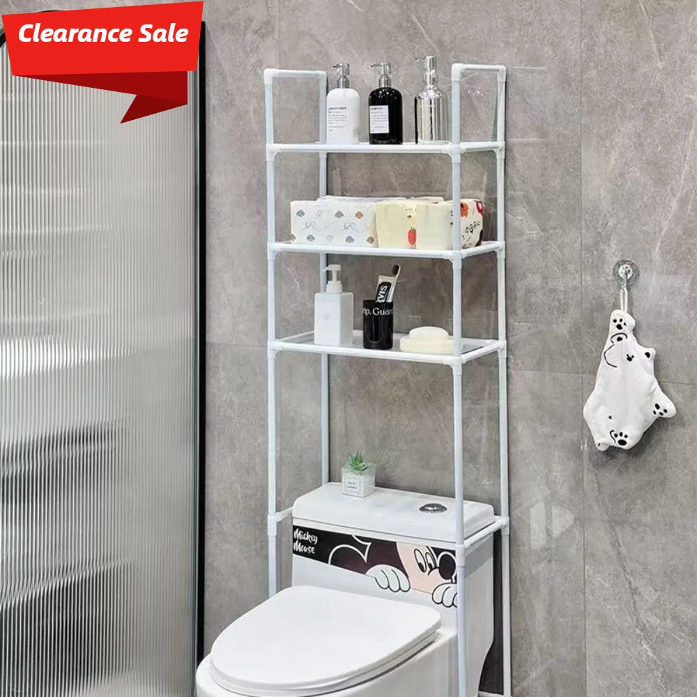 Storage Shelf For Bathroom Space Washing Machine Rack Saver Over Toilet Rack For Bathroom Floor Home Organizer Clearance Sale
